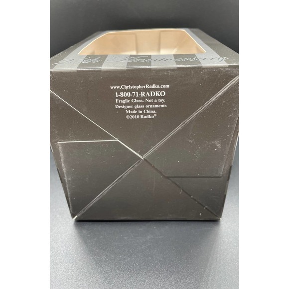 New Radko Celebrations Blown Glass Santa - Picture 4 of 4